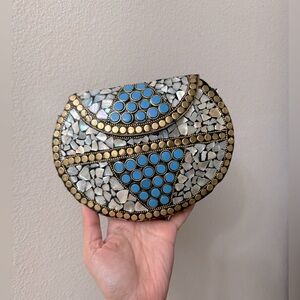 RAMLA Mosaic Bag handmade from Morocco so no two pieces are ever the same.